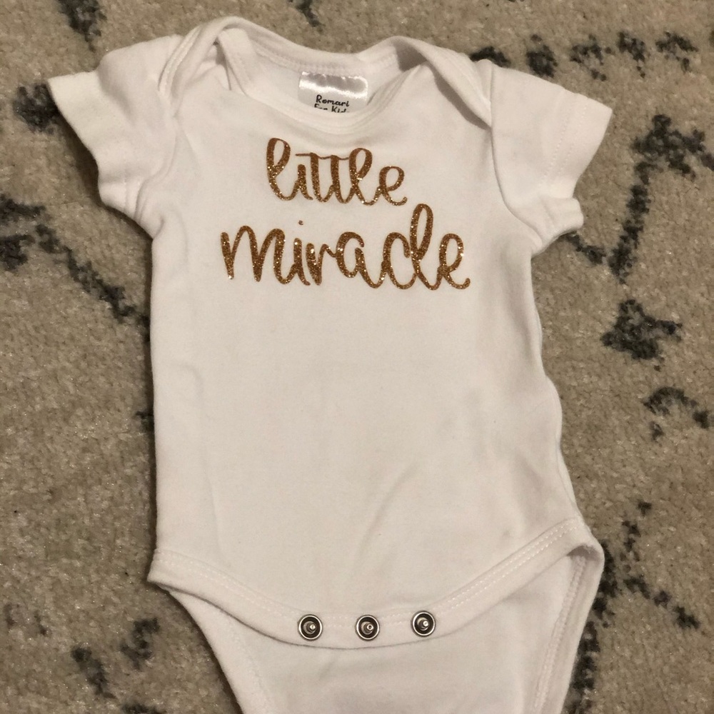 Custom Little Miracle Onsies